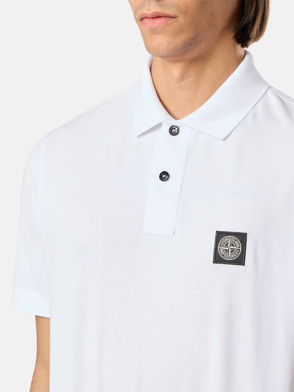 Stone Island Slim-Fit Short-Sleeve Polo with Compass Patch 2200008