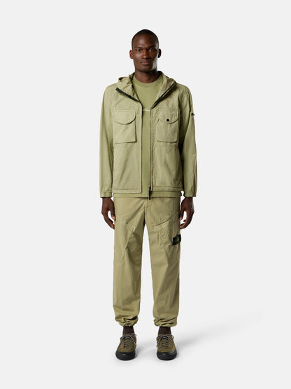 Stone Island Loose-Fit Cargo Trousers with Elastic Drawstring Waist 3100006