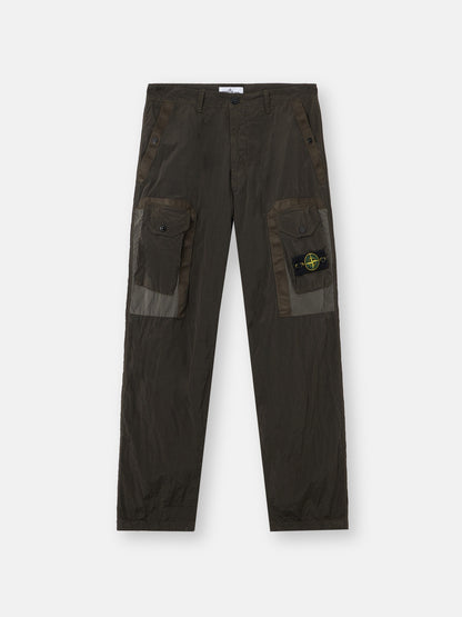 Stone Island Loose-Fit Cargo Trousers with Tape-Trim Pockets 3100010