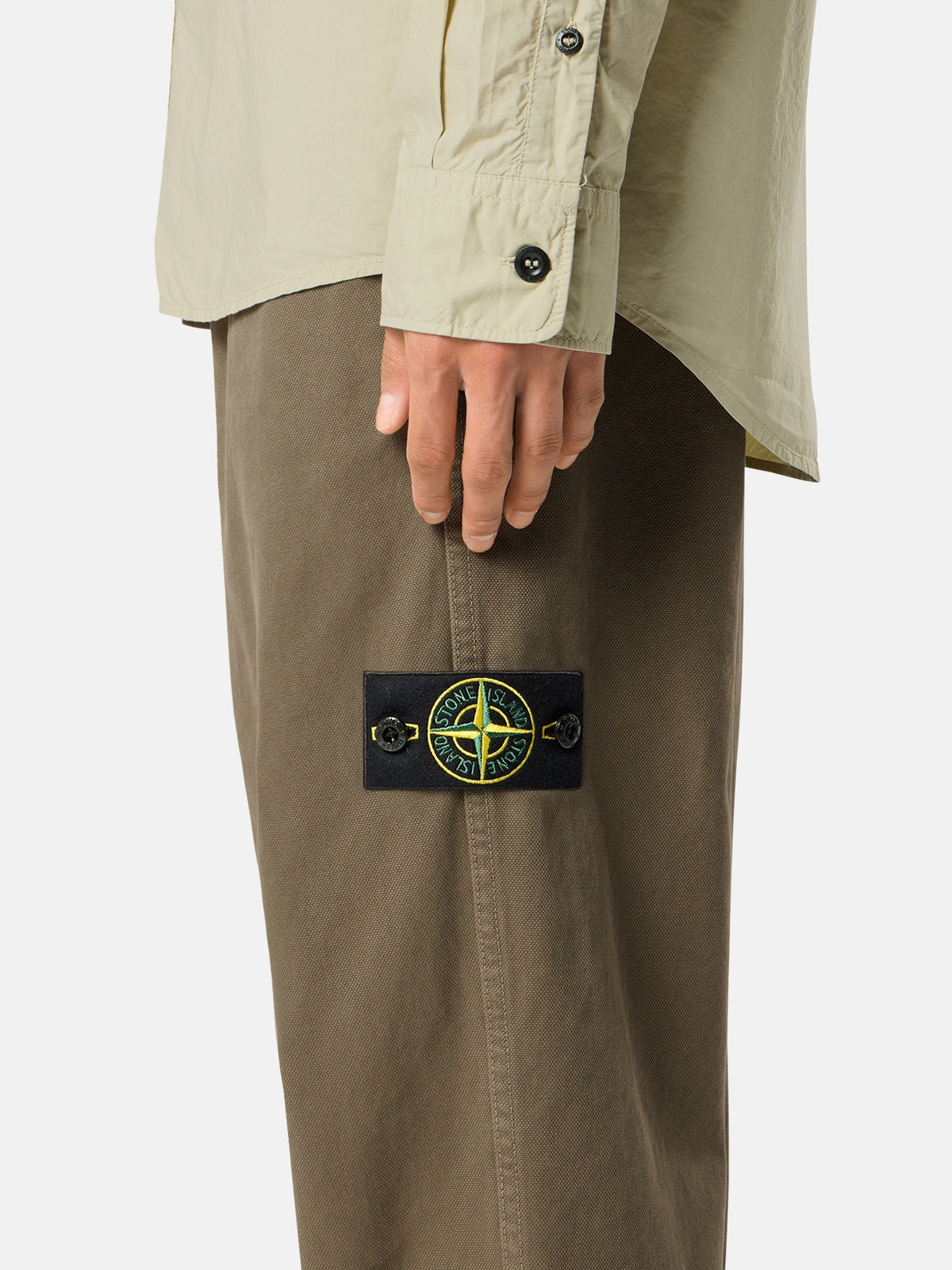 Stone Island Loose-Fit Chino Trousers with Snap Pockets 3100014