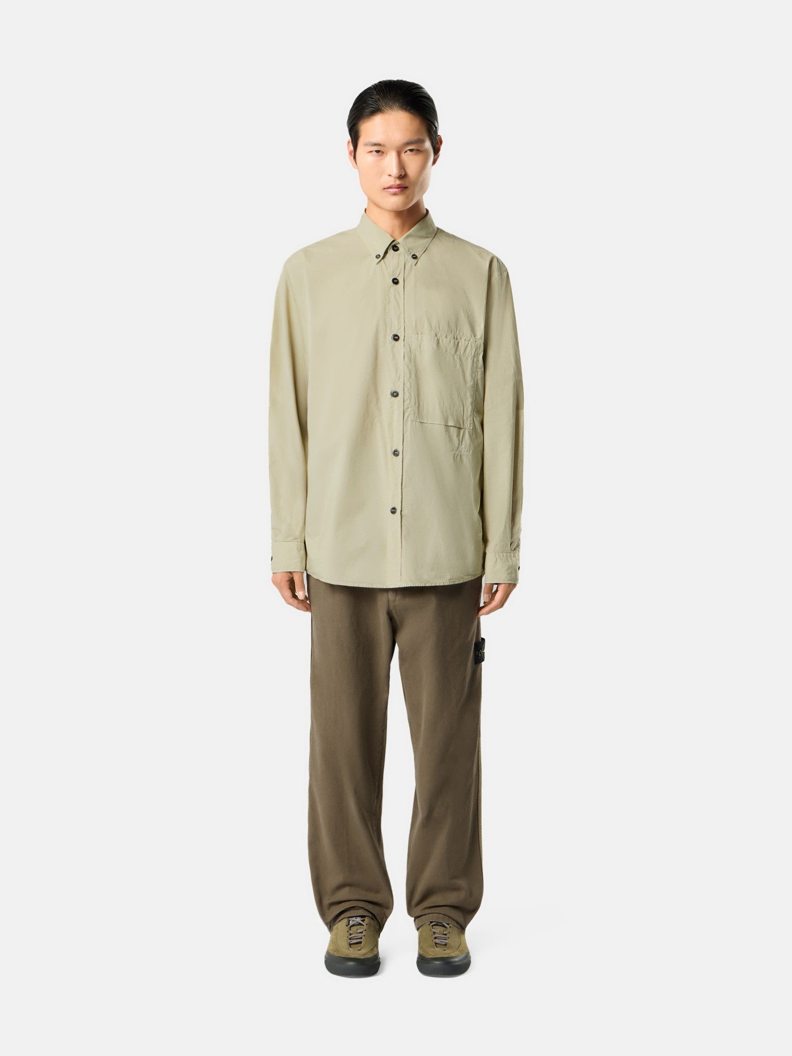 Stone Island Loose-Fit Chino Trousers with Snap Pockets 3100014