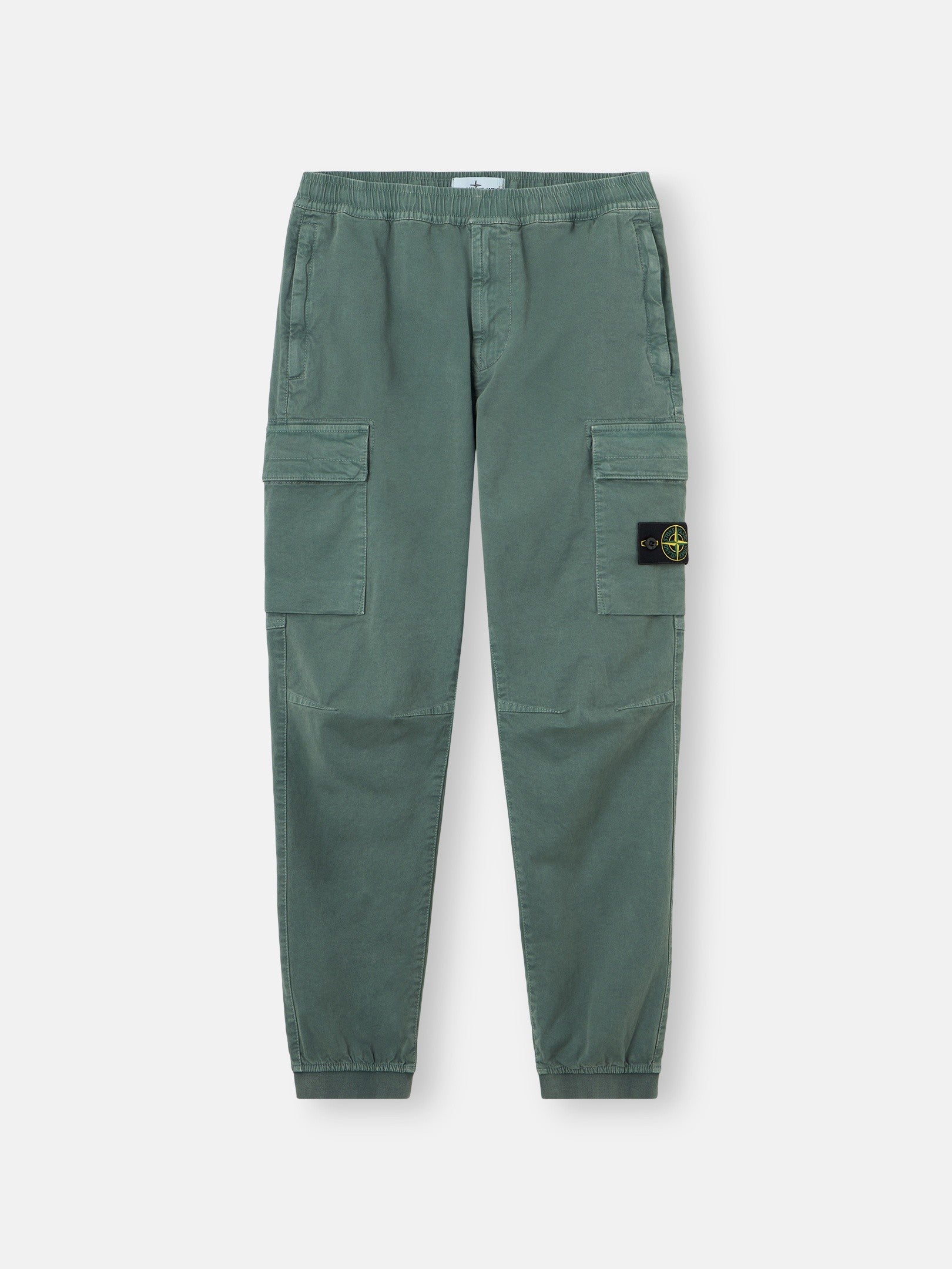 Stone Island Regular-Tapered-Fit Cargo Trousers with Elasticated Waistband 3100033