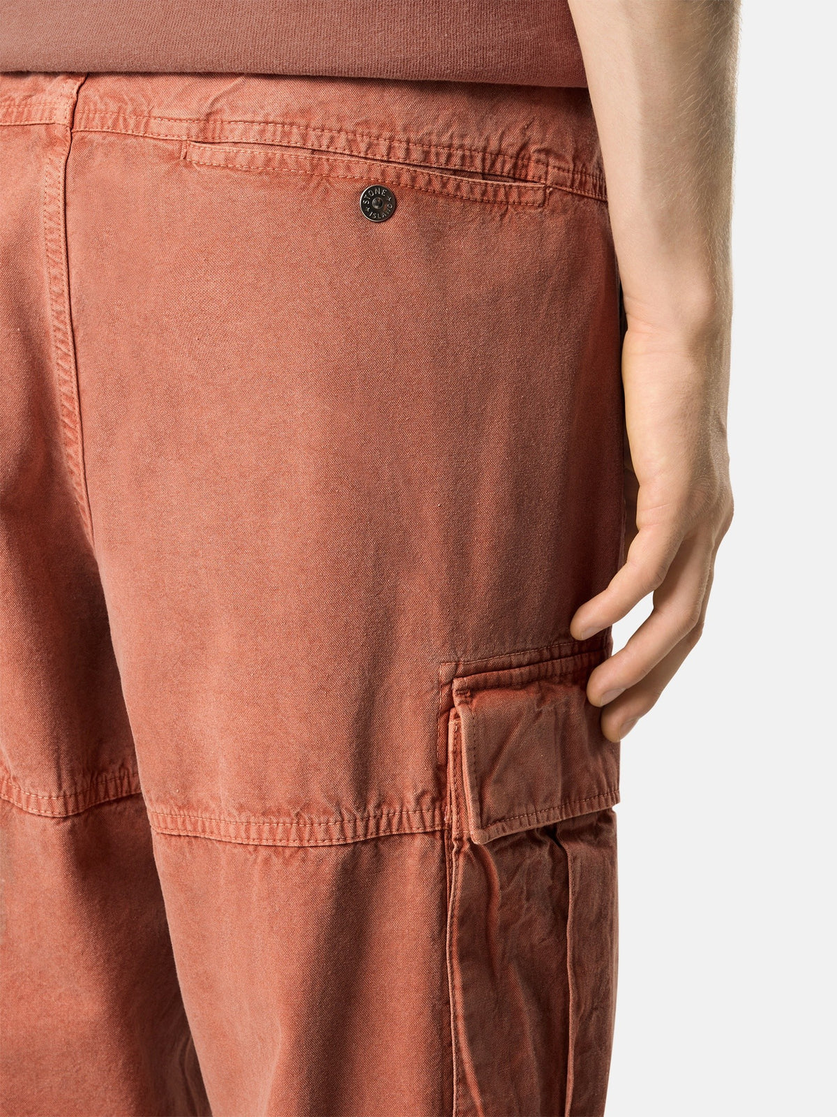 Stone Island Loose-Fit Cargo Trousers with Drawstring Cuffs 3100038