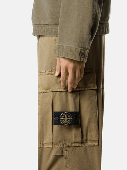 Stone Island Loose-Fit Cargo Trousers with Drawstring Cuffs 3100038