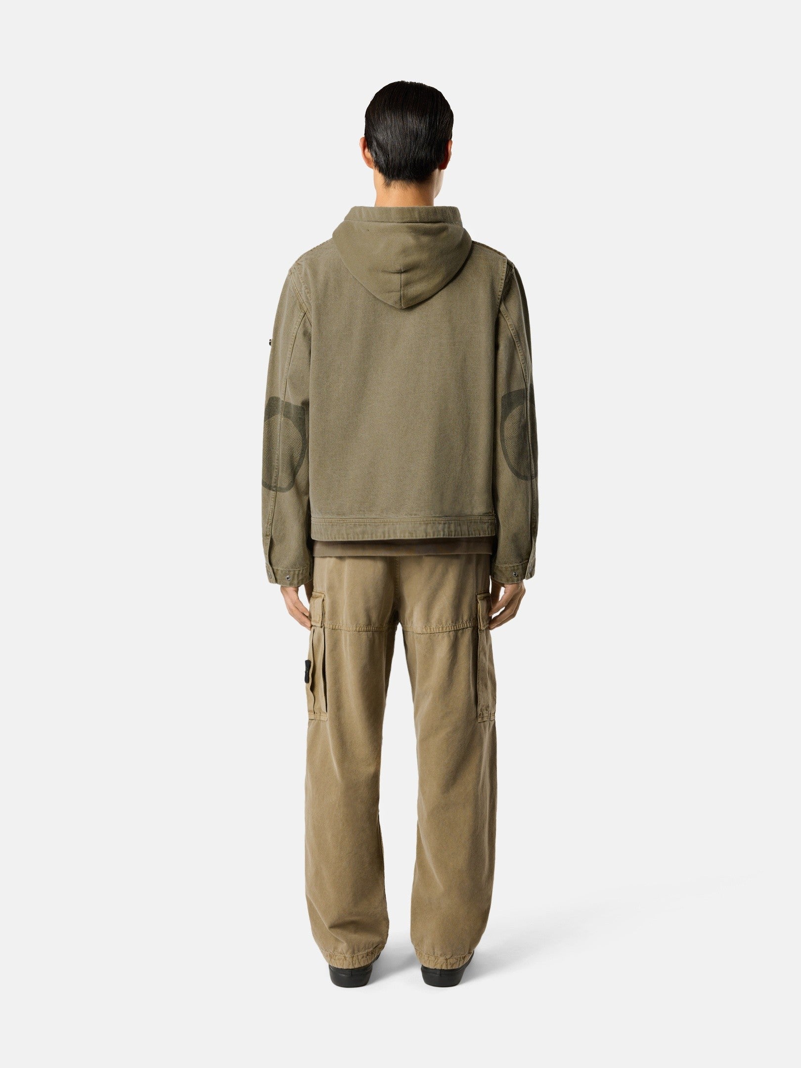 Stone Island Loose-Fit Cargo Trousers with Drawstring Cuffs 3100038