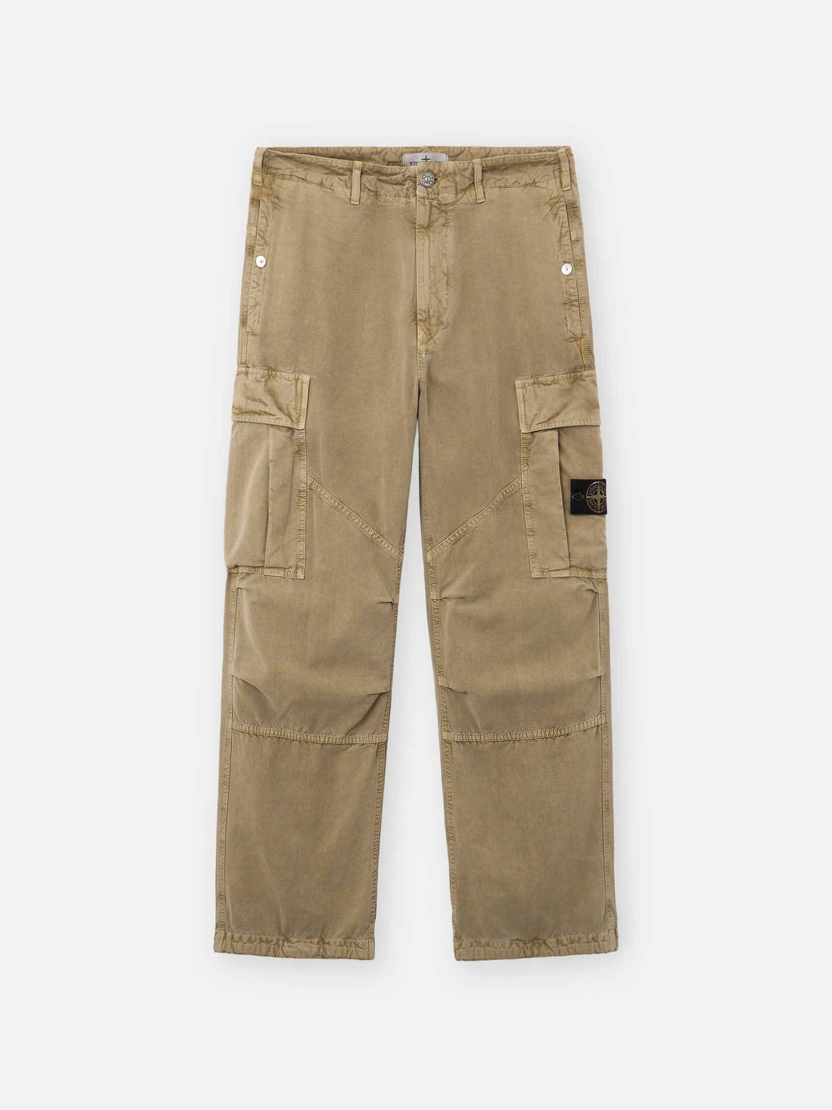 Stone Island Loose-Fit Cargo Trousers with Drawstring Cuffs 3100038