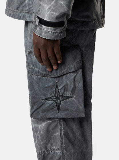 Stone Island Loose-Fit Cargo Trousers with Iridescent Finish 3100053