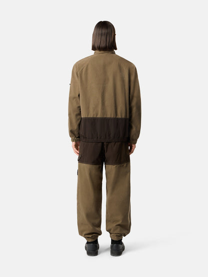 Stone Island Loose-Fit Trousers with Contrast Fabric Panels and Elastic Waist 3100060
