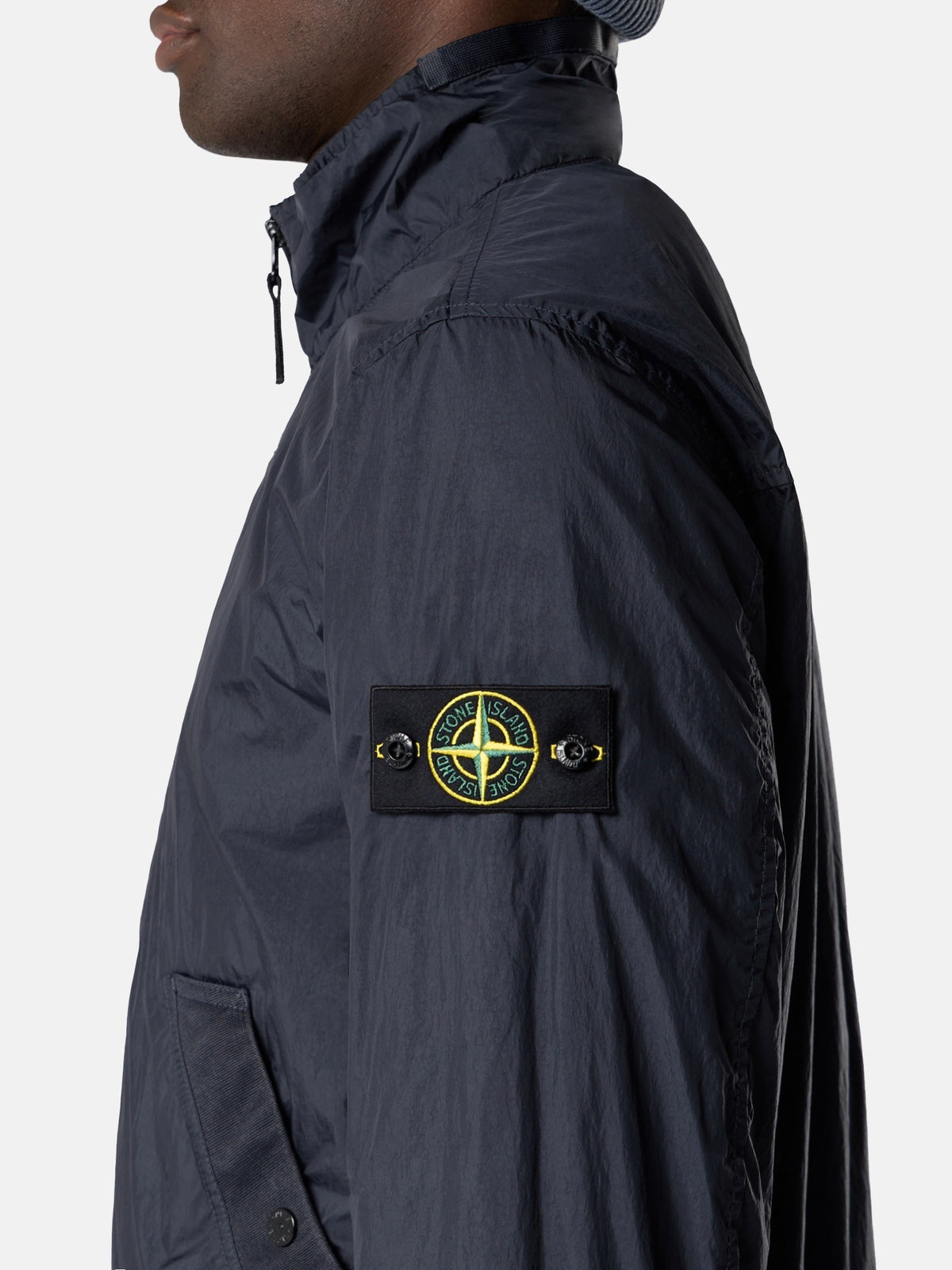 Stone Island Stand Collar Jacket with Wind Resistance and Anti-Drop 4100111