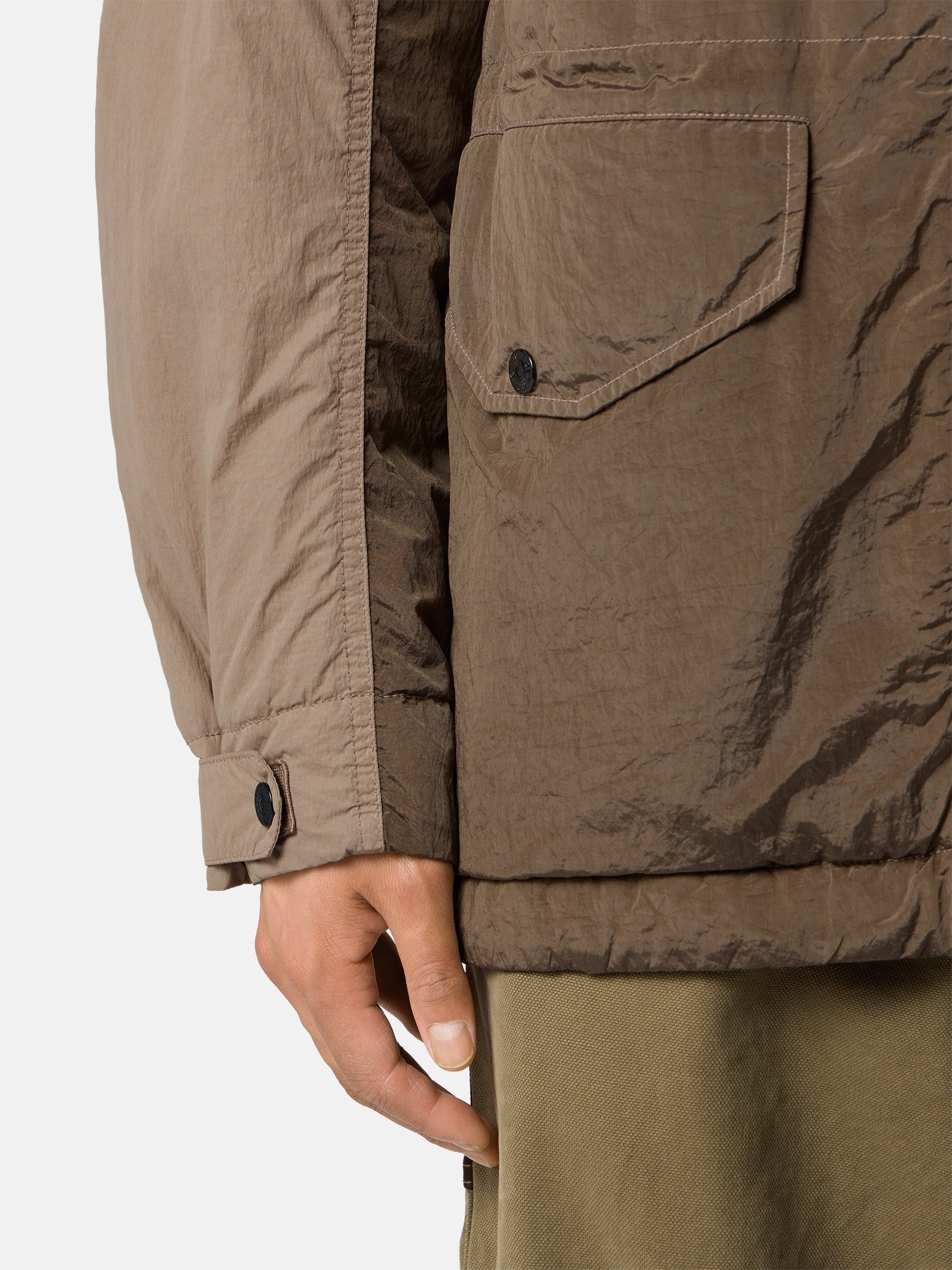 Stone Island Padded Field Jacket with Anti-Drop Finish 4100008