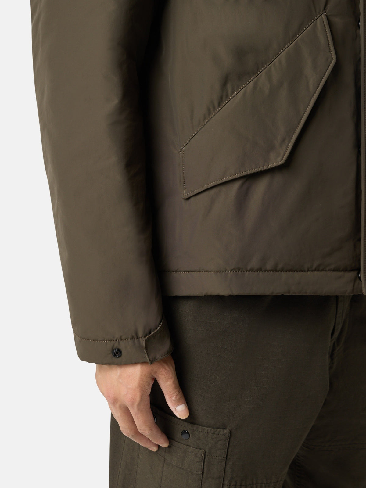 Stone Island Padded Hooded Jacket with Anti-Drop 4100010