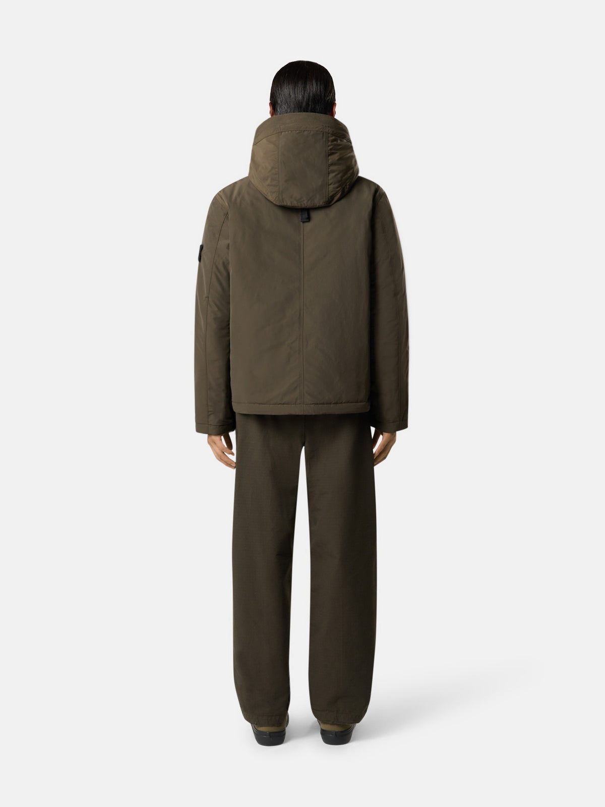 Stone Island Padded Hooded Jacket with Anti-Drop 4100010