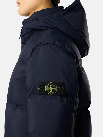 Stone Island Tear-Resistant Down Jacket with Detachable Hood 4100013