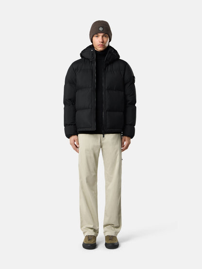 Stone Island Tear-Resistant Down Jacket with Detachable Hood 4100013
