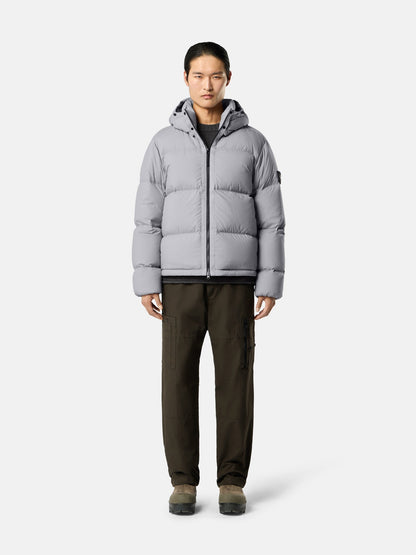 Stone Island Tear-Resistant Down Jacket with Detachable Hood 4100013