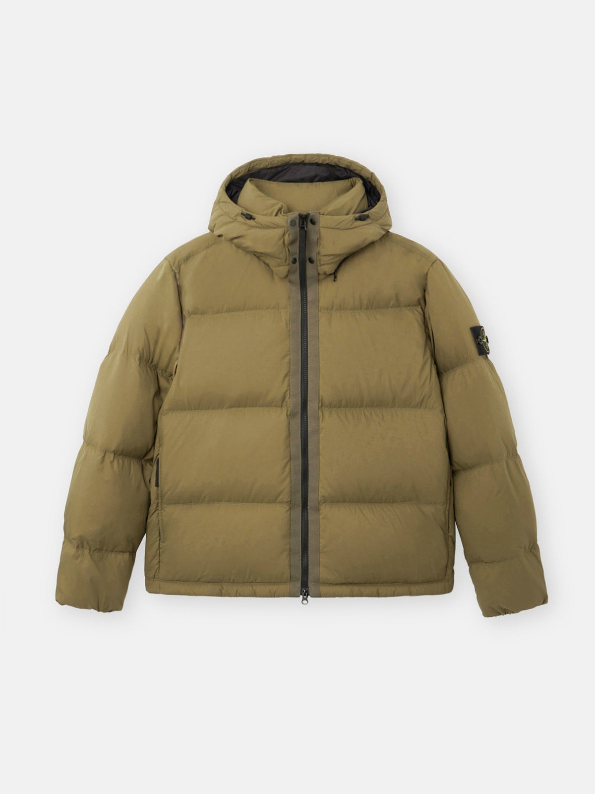 Stone Island Tear-Resistant Down Jacket with Detachable Hood 4100013