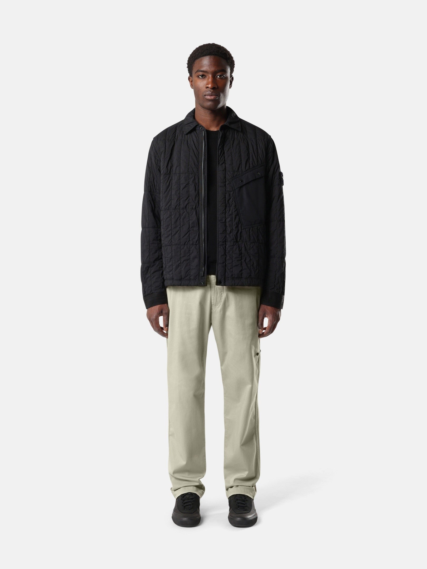 Stone Island Quilted Padded Coach Jacket with Anti-Drop 4100014