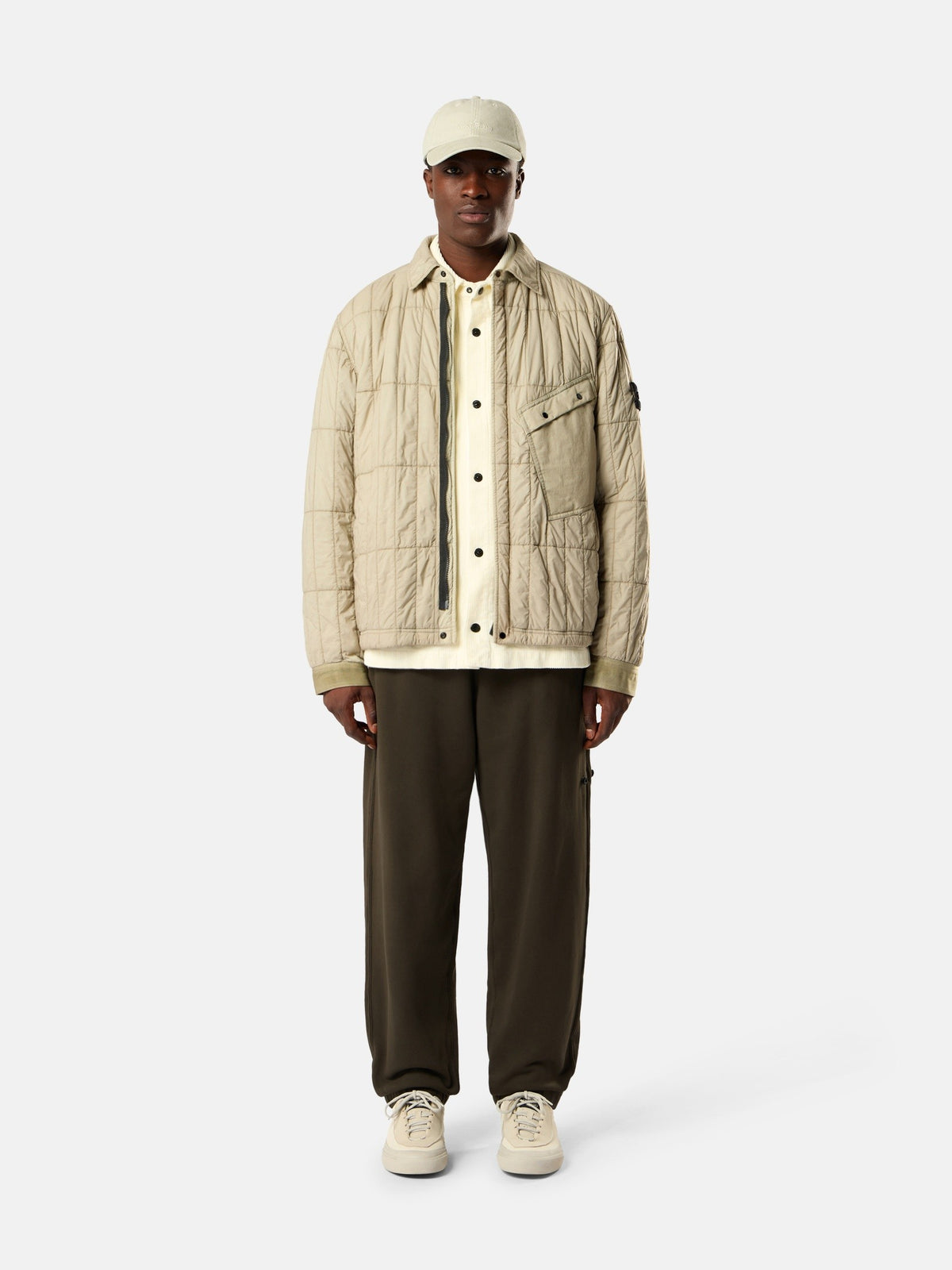 Stone Island Quilted Padded Coach Jacket with Anti-Drop 4100014