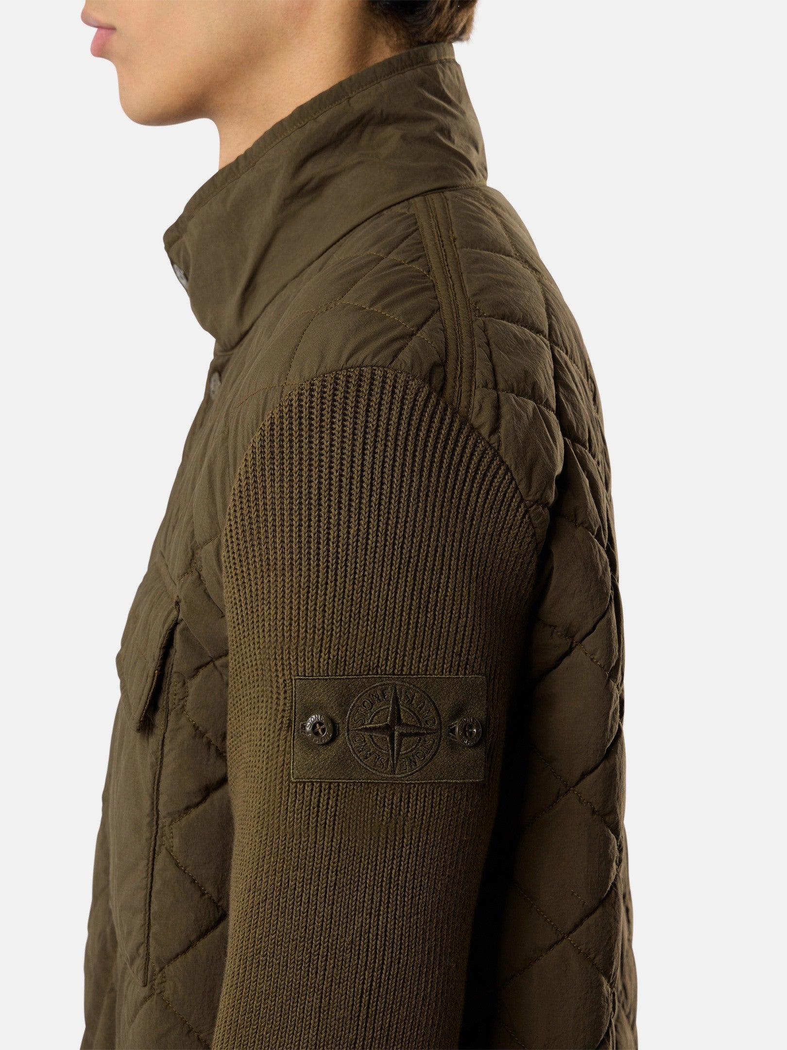 Stone Island Padded Jacket with Anti-Drop Finish 4100016