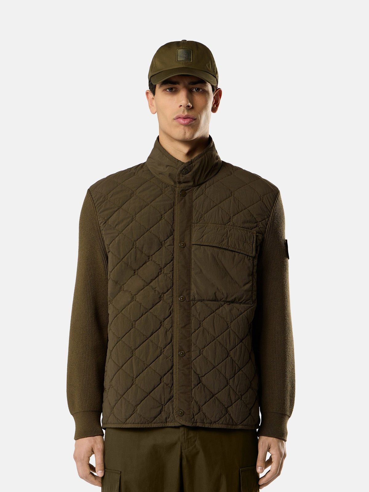 Stone Island Padded Jacket with Anti-Drop Finish 4100016