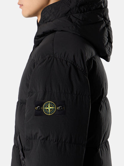 Stone Island Hooded Down Jacket with Drawcord Hem 4100019