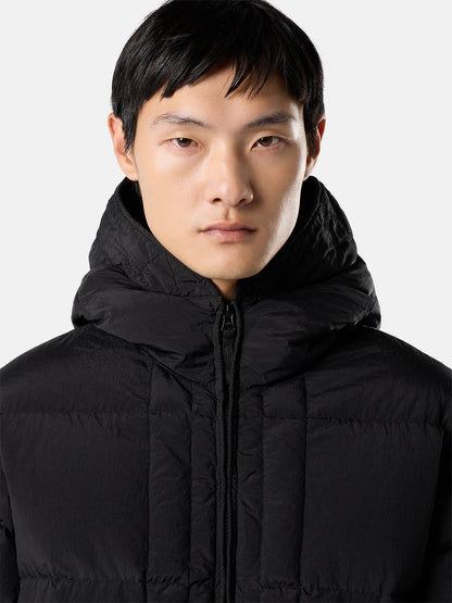 Stone Island Hooded Down Jacket with Drawcord Hem 4100019