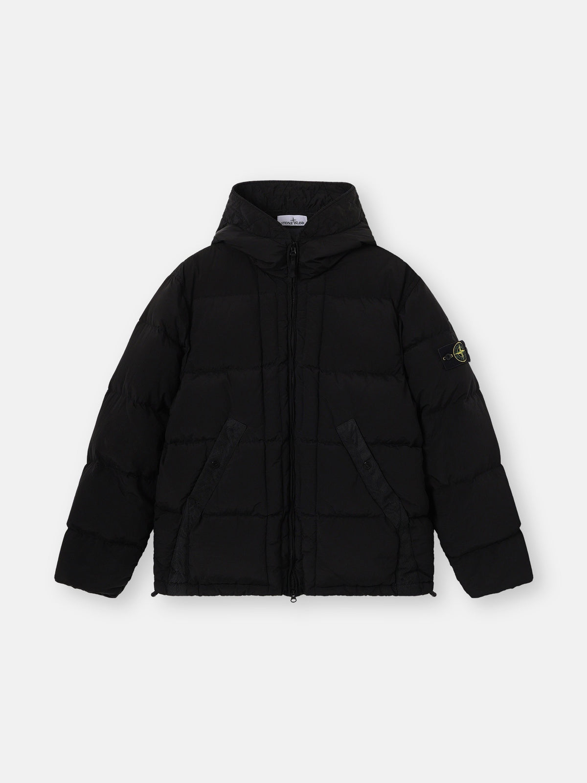 Stone Island Hooded Down Jacket with Drawcord Hem 4100019