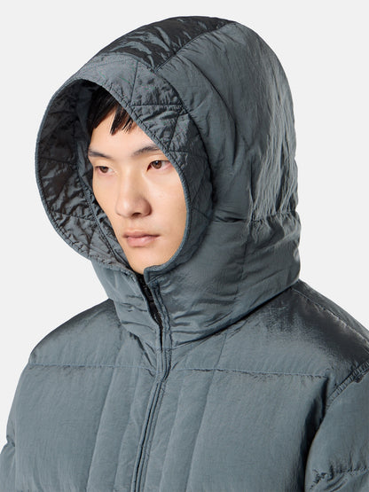 Stone Island Hooded Down Jacket with Drawcord Hem 4100019