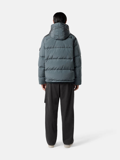 Stone Island Hooded Down Jacket with Drawcord Hem 4100019