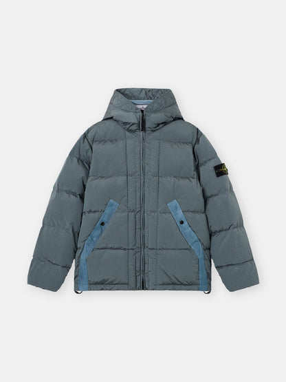 Stone Island Hooded Down Jacket with Drawcord Hem 4100019