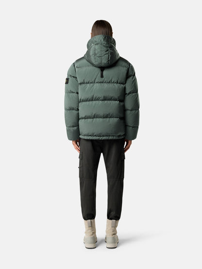 Stone Island Hooded Down Jacket with Drawcord Hem 4100019