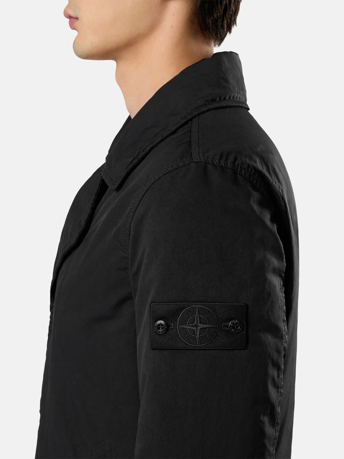 Stone Island Padded Peacoat With Anti-Drop 4100027
