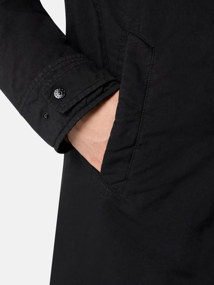 Stone Island Padded Peacoat With Anti-Drop 4100027