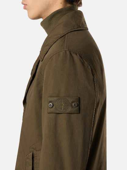 Stone Island Padded Peacoat With Anti-Drop 4100027