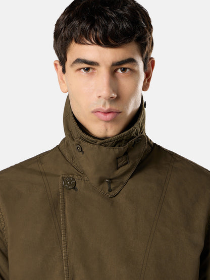 Stone Island Padded Peacoat With Anti-Drop 4100027