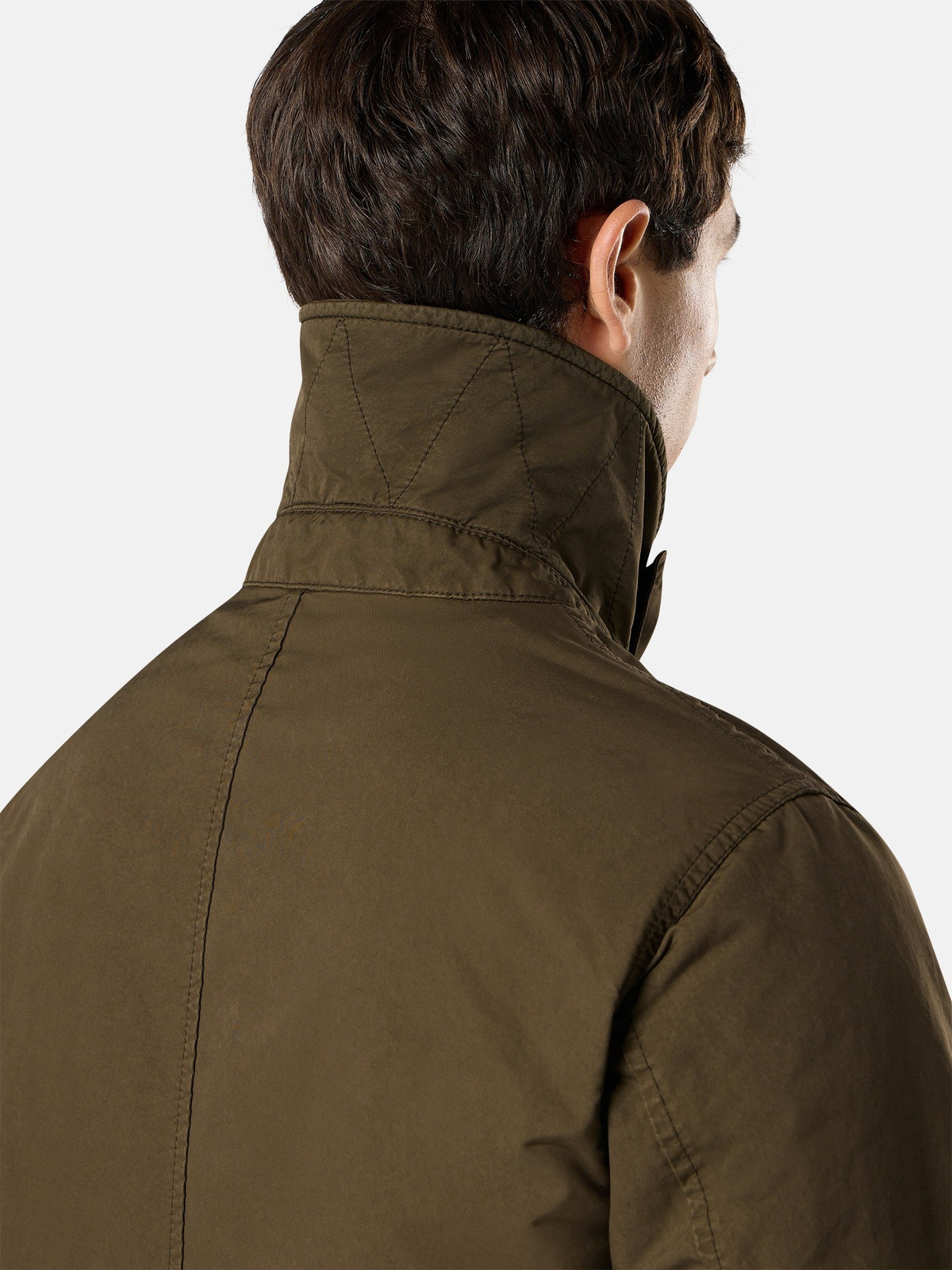 Stone Island Padded Peacoat With Anti-Drop 4100027