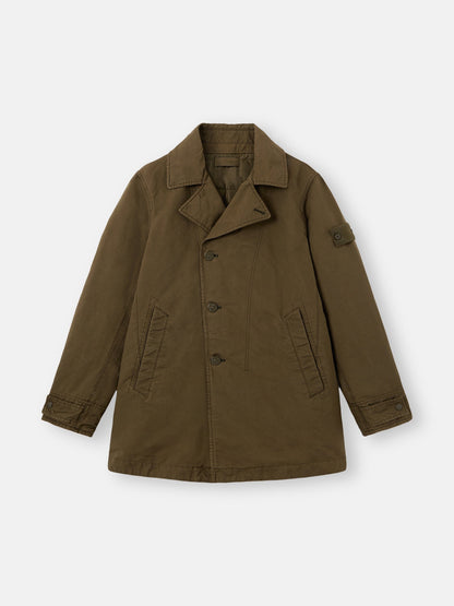 Stone Island Padded Peacoat With Anti-Drop 4100027