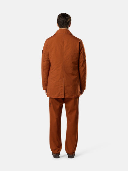 Stone Island Padded Peacoat With Anti-Drop 4100027