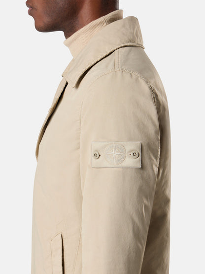 Stone Island Padded Peacoat With Anti-Drop 4100027