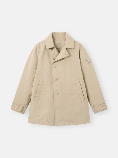 Stone Island Padded Peacoat With Anti-Drop 4100027