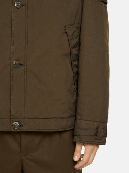 Stone Island Padded Coach Jacket With Detachable Collar And Anti-Drop 4100028