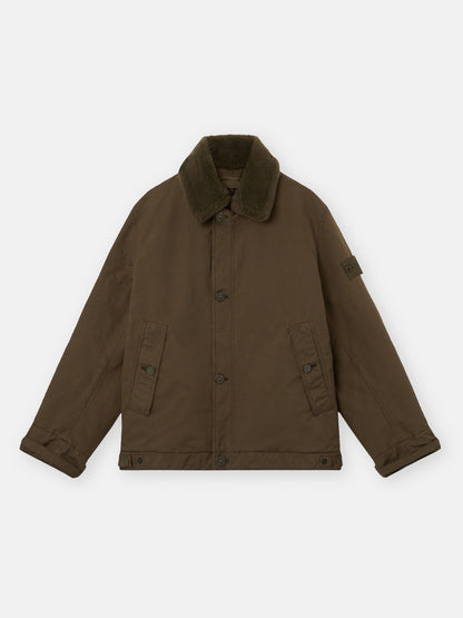 Stone Island Padded Coach Jacket With Detachable Collar And Anti-Drop 4100028