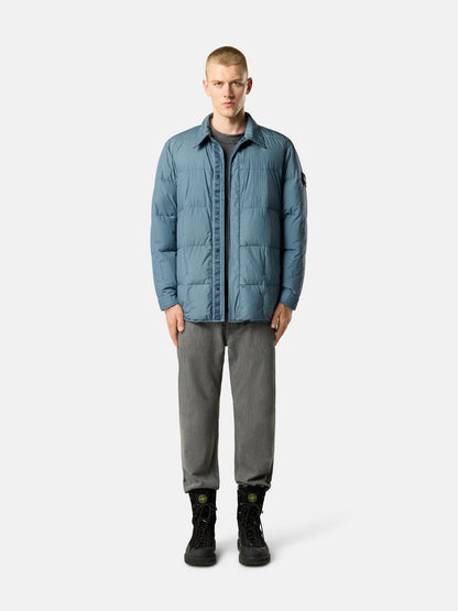 Stone Island Stand Collar Down Jacket with Wind Resistance and Anti-Drop 4100033