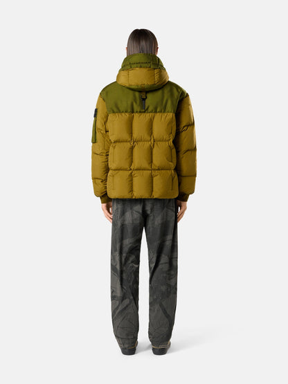 Stone Island Hooded Down Jacket with Wind Resistance and Anti-Drop 4100034