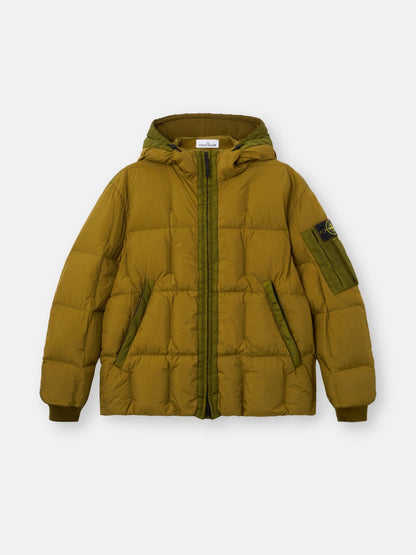 Stone Island Hooded Down Jacket with Wind Resistance and Anti-Drop 4100034