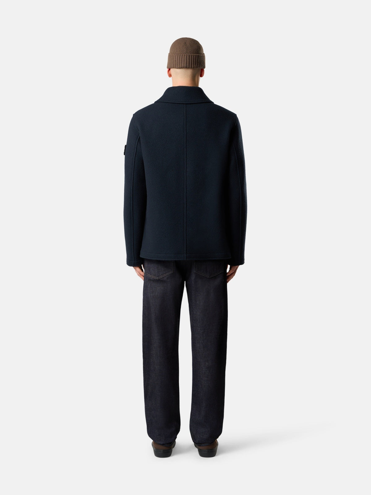 Stone Island Peacoat With Double-Breasted Closure 4100040