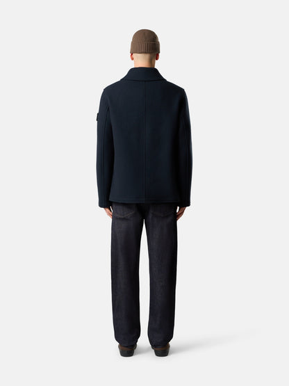 Stone Island Peacoat With Double-Breasted Closure 4100040