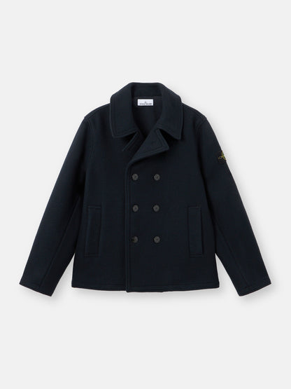 Stone Island Peacoat With Double-Breasted Closure 4100040