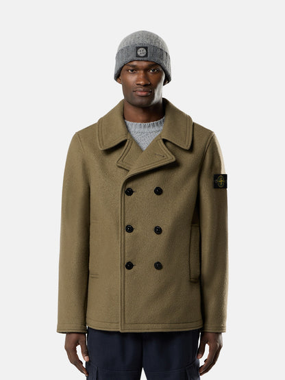 Stone Island Peacoat With Double-Breasted Closure 4100040