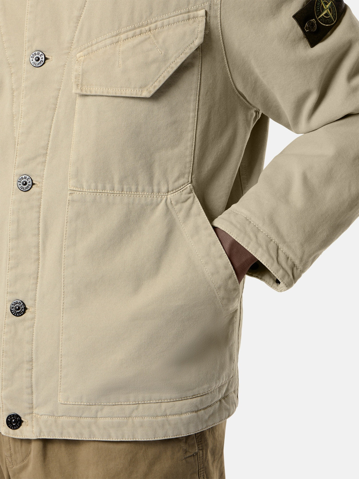 Stone Island Padded Coach Jacket with Anti-Drop Finish 4100048